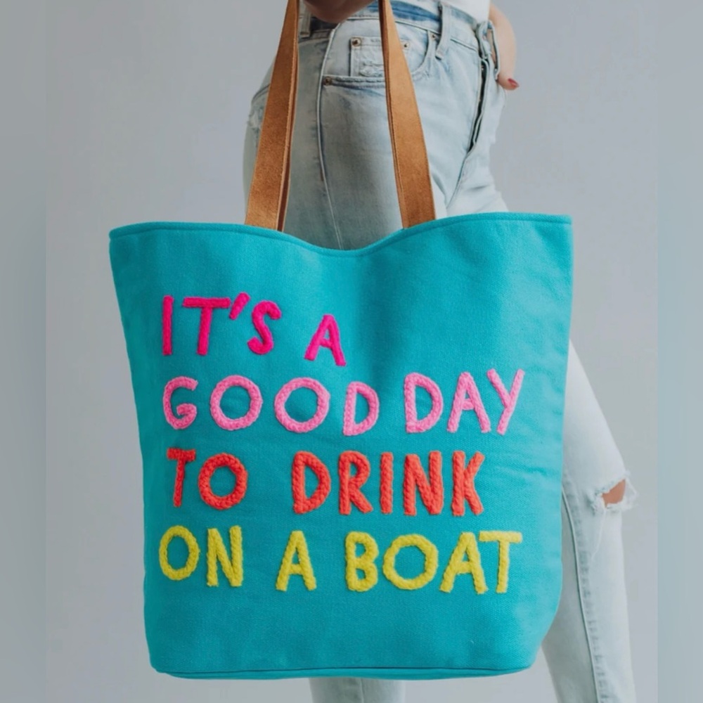 Colorful Summer Boating Tote Bag
